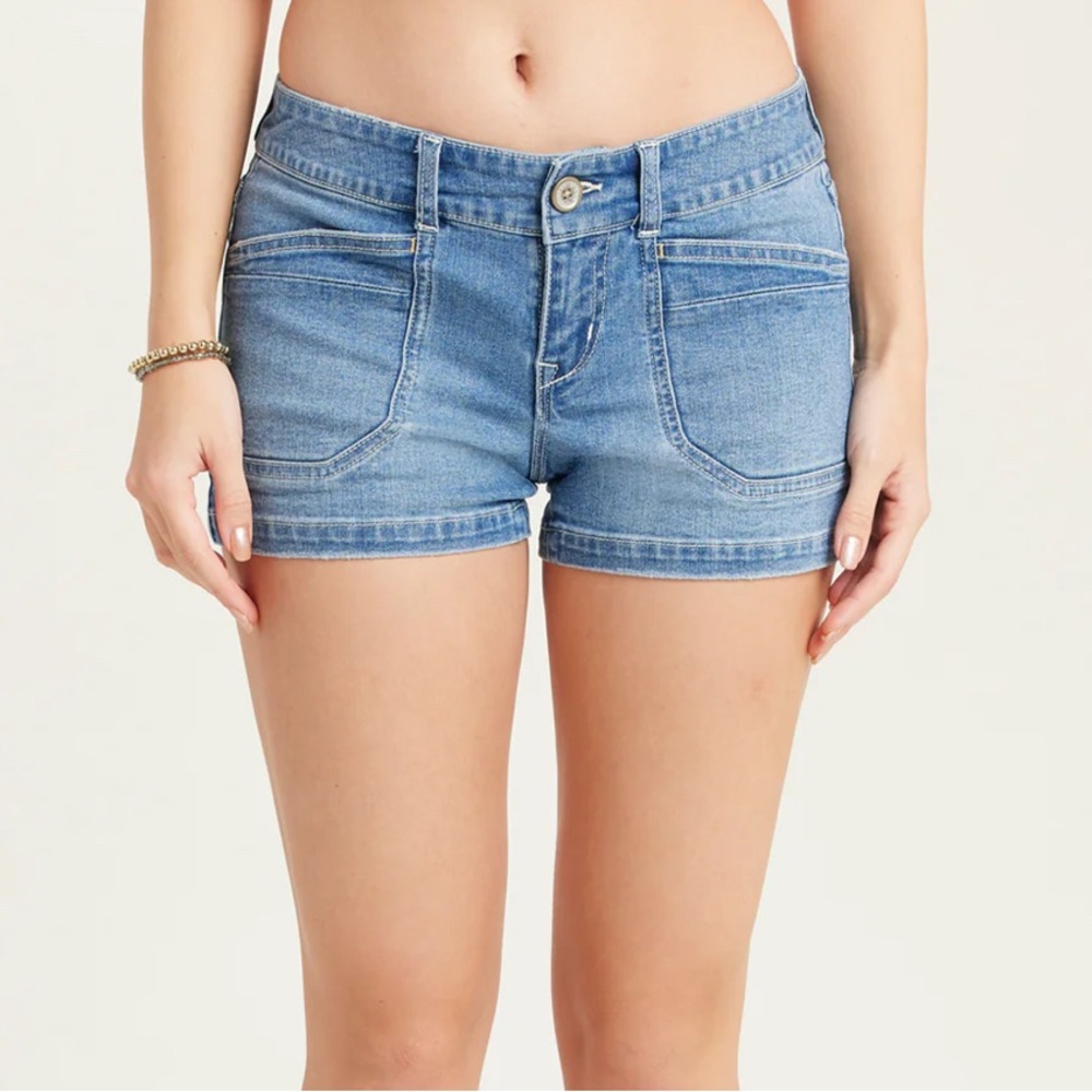 Unionbay Delaney Blue Denim Shorts Wham Blue 17 NWT